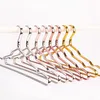 5pcs/lot Thickening Space Aluminum Alloy Hanger Household Seamless Slip-Resistant Metal Clothes Rack Wet Dry Dual-use Support