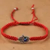 Pulsera de tejido a mano Lucky Kabbalah Red String Hilo Hamsa Pulseras azul turco malvado ojo encanto joyería fatima amistad