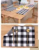 Buffalo Plaid Placemats Red and Black Mats & Pads Table Runner for Home Holiday Christmas New Year Table Decorations