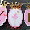 Ballet Danser Papier Kroon Gelukkige Verjaardag Banner Party Decoraties Kids Garland Jongen Meisje Kind Bunting Volwassen Gunsten Levert E