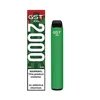 GST XXL Dispositivo di sigaretta monouso Pod Kit 2000 sbuffi disponibili per la batteria da 1000mAh 6.5ml Penna vuota PODS
