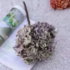 Gefälschte Aurumn-Hortensien mit kurzem Stiel, 48 cm/18,9 Zoll Länge, Simulation lila Hortensien für Hochzeit, Zuhause, dekorative künstliche Blumen