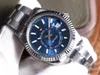 Erkekler NF Sky Watch 9001 Aylık Takvim 24H Ekran 904L Sky Çift Saat Bölgesi Sapphire Watch Water Proof Diving283o