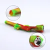 Colorful 4.3 inch Rifle Silicone Smoke Pipe Tobacco Cigarette Pipes Handy mini Smoking Pipes