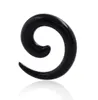 2-20mm Acrylic Spiral Ear Gauges Fake Ear Tapers Stretching Plugs snail Tunnel Expanders Earlobe Body Piercing Jewelry