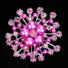 Or flocon de neige broche diamant perle corsage broches écharpe robe affaires costume boucle broches pour femmes mode bijoux volonté et cadeau de sable