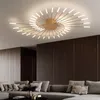 Plafonnier Led en or noir et feu d'artifice, design moderne et créatif, luminaire décoratif de plafond, idéal pour un salon, une chambre à coucher, un bureau ou une maison, Art étoilé