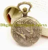 Gift Antique Style Vintage Swallow Women's Pocket Watch Necklace Accessories Sweater Chain Ladies Hanging Mens Mirror Ladys Watches AA00205