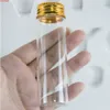 30*100*21mm 50 ml flaskor glasflaskor burkar med aluminiumskruvkapp tomma gyllene lock 50pcshigh kvantit