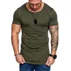 Hommes T-Shirts Moomphya couleur unie maigre côté fermeture éclair t-shirt palangre slim fit t-shirt hommes Hip hop streetwear été hauts