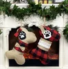 O tamanho mais recente de 42 cm, as meias de osso de Natal favoritas do cachorro, material não tecido, meias de decoração de Natal, frete grátis