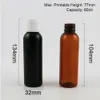 2Z Clear Blue Amber Green Black White Plastic Bottle Cream E Lotion Płynny z klapką Top Cap Cosmetic Travel Container