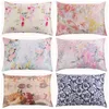 100% Nature Mulberry Floral Silk Pillowcase Zipper Pillowcases Pillow Case för hälsosam Standard Queen King 220217