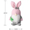 Świąteczne wielkanocne gnome pluszowe dekoracje króliczki ręcznie robione lalki prezenty dla dzieci wiosna elf dom domowy ozdoby XBJK22026056182