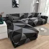 Elastic Sofa Cover for Living Room Geometric Couch Pets Corner L Shaped Chaise Longue Slipcover Universal Case Floral 220302