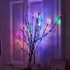 Strings Branch Light 20LED Twig Tree Lights Flexible Willow Lighted For Indoor Shop Windows Vase Table Living Room 75cm Long