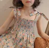 Haute qualité été enfant bébé fille robes de mode princesse robe florale enfants filles enfant en bas âge vêtements sans manches robes