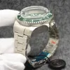 Orologio da uomo di alta qualità da 55 mm orologi meccanici automatici da uomo in acciaio inossidabile con fibbia pieghevole sportiva impermeabile classico w280K