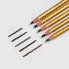 Gold Pull Eyebrow Pencils Dark Light Coffee Black Gray 1818 Enhancers Makeup Liner Pens Waterproof Cosmetics Beauty Tool5937755