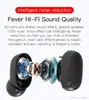 Mini TWS Fones de ouvido sem fio E6S Fone de ouvido Hifi Sound Bluetooth Fone de ouvido 5.0 com microfone duplo Display LED Fones de ouvido de emparelhamento automático DHL grátis