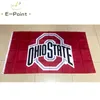 NCAA Ohio State Buckeyes Flagga 3*5ft (90cm*150cm) Polyesterflaggor Bannerdekoration flygande hem trädgårdsflagga Festliga presenter