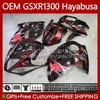 Iniezione per SUZUKI GSX R1300 Hayabusa GSXR 1300 CC 14 15 16 17 18 19 Corpo 77No.309 GSXR-1300 1300CC Nero Rosso 08-19 GSXR1300 08 2008 2009 2010 2011 2012 2013 Carenatura