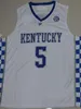 Malik Monk Jersey Kentucky Wildcats Blue White Sewn Jersey Personalizza qualsiasi numero di nome Maglia da basket UOMINI DONNE GIOVANI