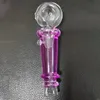 Latest Colorful Cool Freezable Liquid Filled Pipes Pyrex Thick Glass Smoking Tube Handpipe Portable Handmade Dry Herb Tobacco Oil Rigs Filter Hand Bong DHL Free