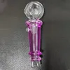 Últimas Colorido Colorido Líquido Líquido Líquido Preenchido Tubos Pyrex Grosso Vidro De Fumo Tubo Handpipe Portátil Handmade Seco Herb Show Rigs Filtro de Petróleo Bong DHL Livre