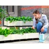 Kraflo野菜の植物の鍋長方形の家族のバルコニーの花大植栽箱の非泡のプラスチックポット