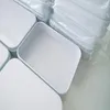 300 Pcs/Lot livraison gratuite DHL FedEx 11*8*2.5 cm Rectangle blanc thé boîte en fer blanc menthe pilule bonbons bijoux boîte de rangement