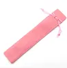 Creative Design Plush Velvet Pen Pouch Holder Pencil Case With Rope Office School Writing Supplies bag Student Christmas Gift bags