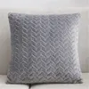 Throw Pillow Covers Textured Knitted Short Wool Velvet Plush Pillowcase Cushion Covers for Sofa Couch Bedroom