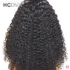 Braziliaans Kinky Krullend Menselijk haar 13x1 Kanten Voorpruiken met babyhaar Voorgeplukt Remy Maagd 150 Dichtheid 1030 inch Goedkope Wholesa2441033