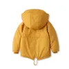 manteau coupe-vent veste en coton en peluche à capuchon pour enfants d'hiver Nouveaux garçons et filles veste en coton taille moyenne en peluche LJ201017