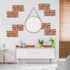 3D Imitation Rouge Brique Stickers Muraux Épaissie Restaurant Salle De Bains Papier Peint Chambre TV Mur Fond Décor Auto-adhésif PVC 30x30CM