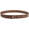 Ovale leren riem met gesp voor dames Bijpassende rok Jurk Jas All-match Casual pure koeienhuid decoratieve riem