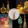 Piles incluses 10pcs LED bouteille de vin liège chaîne lumière étanche 1M 2M lampes étoilées pour la décoration de mariage de fête de Noël Y201020