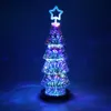 Jul 3D Effect Fireworks LED Light Christmas Tree Desk tabell USB Lamp Showcase Decoration for Home Tree1266306