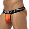 Marque Hommes Mesh Jockstrap Sous-Vêtements G-Strings Strings Sexy Gay Pénis Poche Bikini Fesses Creux String Hommes Sous-Vêtements T200517