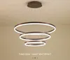 Nordic Kroonluchter LED-ringlamp met afstandsbediening Living Dining Room Slaapkamer Keuken Trap Woondecoratie Binnenverlichting