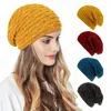 Women Men Winter Warm New Hats Cable Knit Fleece Lining Ski Skull Cap Slouchy Thick Caps Outdoor Sport Wool P-letter Unisex Designer Fashion 2023