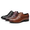 Classic Black / Brown Men Bullock Бизнес обувь Дизайнер Формальные Платье Кожаные Обувь Мужское Платье Формальные Обувь Большой Размер 38-48
