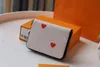 10A L-Tasche M57491 GAME ON ZIPPY WALLET Pop-Farben High Card Holder Wallet Heart Flowers Staubbeutel und neueste M80305 ZIPPY COIN PURSE