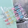 Nagelkonstdekorationer 120pcsbag Petal Style 3D Flower Decoration Colorful Acrylic Design Pearl Rhinestone Harts Manicure Accessori5944422