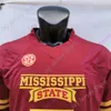 Mississippi State Bulldogs MSU Football Jersey NCAA College Dak Prescott Will Rogers Jo'quavious Marks Rara Thomas Caleb Ducking Johnson Watson Richardson Harvey