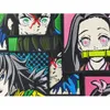 Remendos de bordado de noções de costura de anime Demon Slayer para bolsa de roupas ferro personalizado em remendo de desenho animado