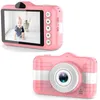 Mini appareil photo numérique 3.5 pouces dessin animé mignon caméra pour enfants 12MP 1080P HD Photo vidéo enfants caméra cadeau d'anniversaire pour les enfants