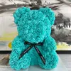 Drop 25 cm40cm Teddy Rose Bear Flower Artificial Rose of Bear Christmas Decoration For Home Valentines Mujeres Regalos 2010234837385