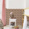 Creativo 3D imitazione pietra mattoni adesivi murali autoadesivi per bambini soggiorno bagno carta da parati camera da letto TV parete sfondo Decor 30x30 cm